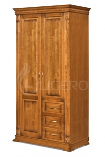 Шкаф для одежды Флоренция-4 из массива дуба