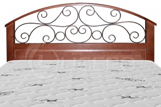 Кровать Лаура (ковка) из массива сосны