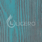 Голубая эмаль с бежево-коричневой патиной