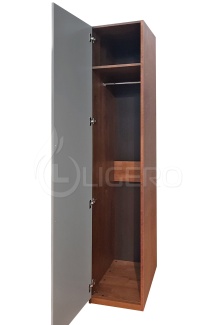 Шкаф Бергамо 1 ств., фасады МДФ в эмали из массива сосны