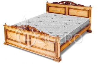 Кровать Моника из массива дуба