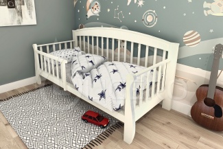 Кровать детская Карета Царская из массива сосны