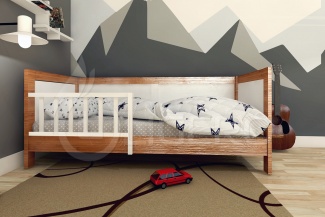 Кровать детская Крепость из массива березы