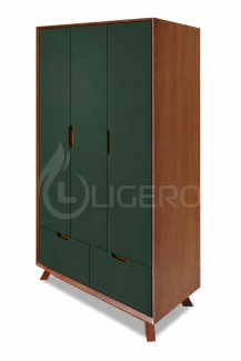 Шкаф Монако 3-х ств. из массива дуба