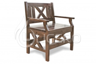 Кресло Дубрава из массива сосны