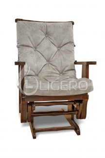 Кресло-качалка маятникового типа из массива дуба