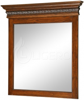Зеркало Милано с багетом из массива сосны