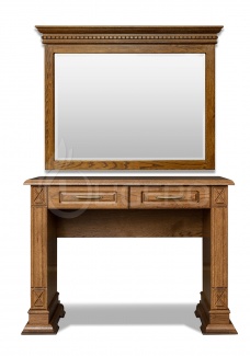 Письменный стол Флоренция 2 ящика с зеркалом из массива дуба