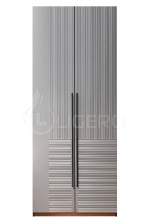 Шкаф Бергамо 2-х ств., фасады МДФ в эмали из массива бука