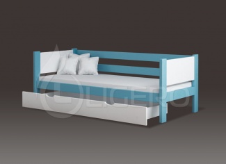 Кровать детская Комби из массива сосны