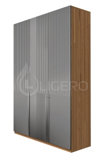 Шкаф Бергамо 3-х ств., фасады МДФ в эмали из массива березы от производителя в Москве Шкаф Бергамо 3-х ств., фасады МДФ в эмали из массива березы