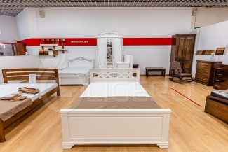 Кровать Лира (белая эмаль)