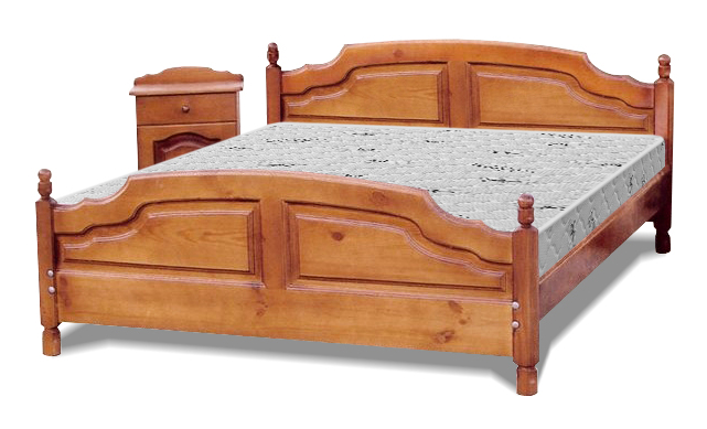 Кровать Ф-K из массива дуба
