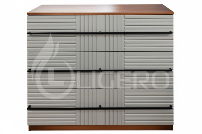  Комод Бергамо, фасады эмаль из массива дуба