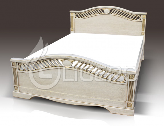 Кровать Милена из массива бука