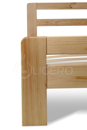 Кровать Д-3 из массива березы