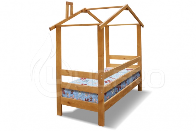 Кровать детская Домик из массива сосны