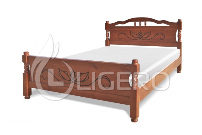 Кровать Крокус-1 из массива дуба