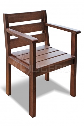 Кресло Дачник из массива сосны