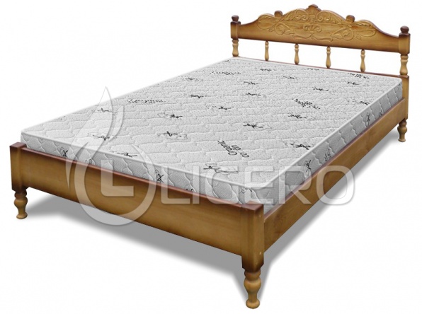 Кровать Р-1 из массива сосны