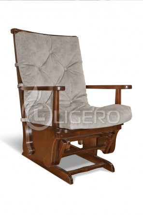 Кресло-качалка маятникового типа из массива дуба