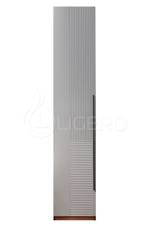 Шкаф Бергамо 1 ств., фасады МДФ в эмали из массива бука