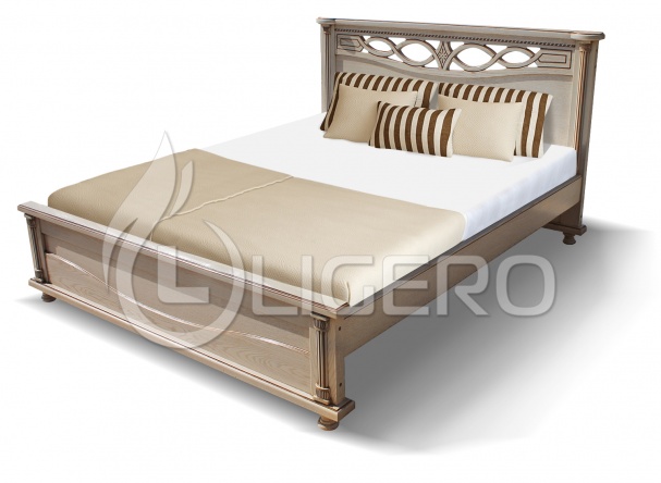 Кровать Мелиса из массива березы