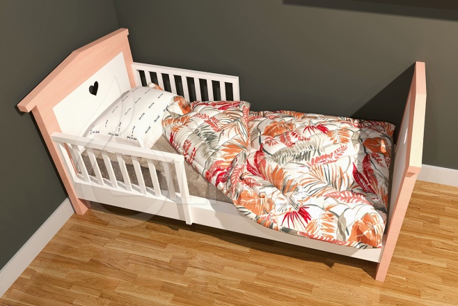 Кровать детская Алина из массива дуба