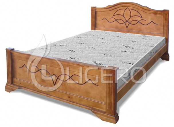 Кровать Лилия из массива дуба