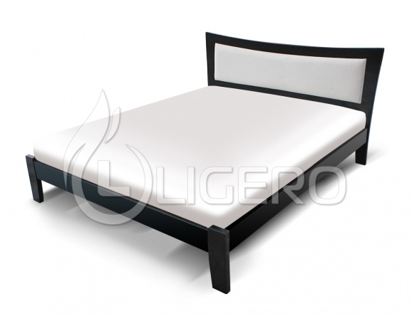Кровать Аврора с мягкой вставкой из массива сосны