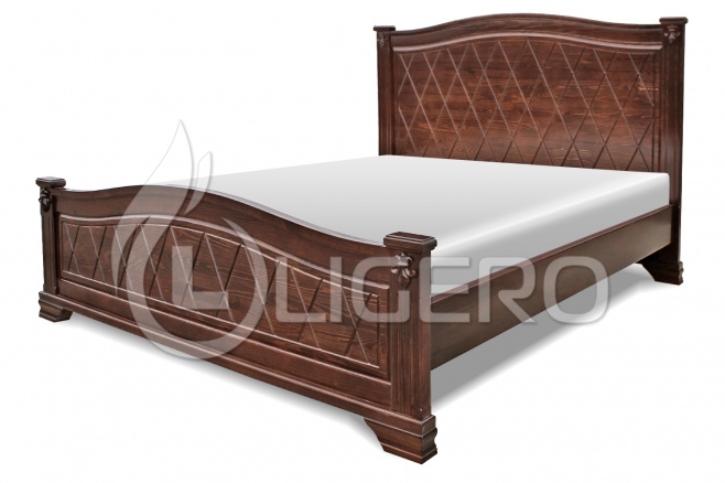 Кровать Стефани из массива дуба