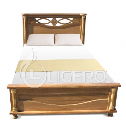 Кровать Мелиса из массива дуба