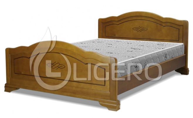 Кровать Сатори из массива дуба