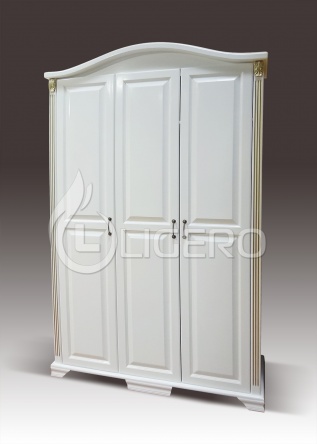 Шкаф с гнутым багетом из серии "Оливия" из массива дуба
