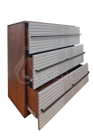  Комод Бергамо, фасады эмаль из массива бука