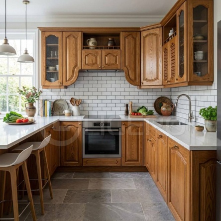Кухня Лада из массива дуба