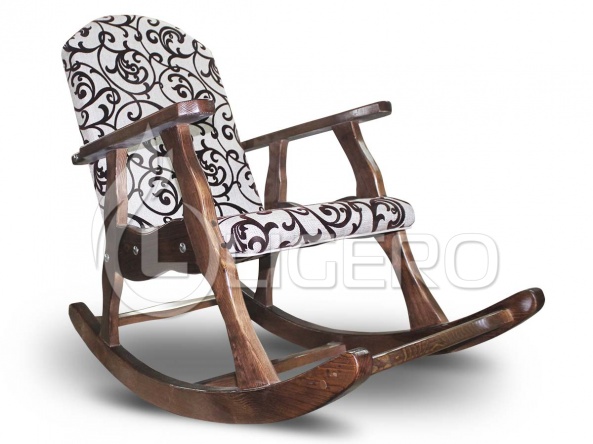 Кресло-качалка из массива березы